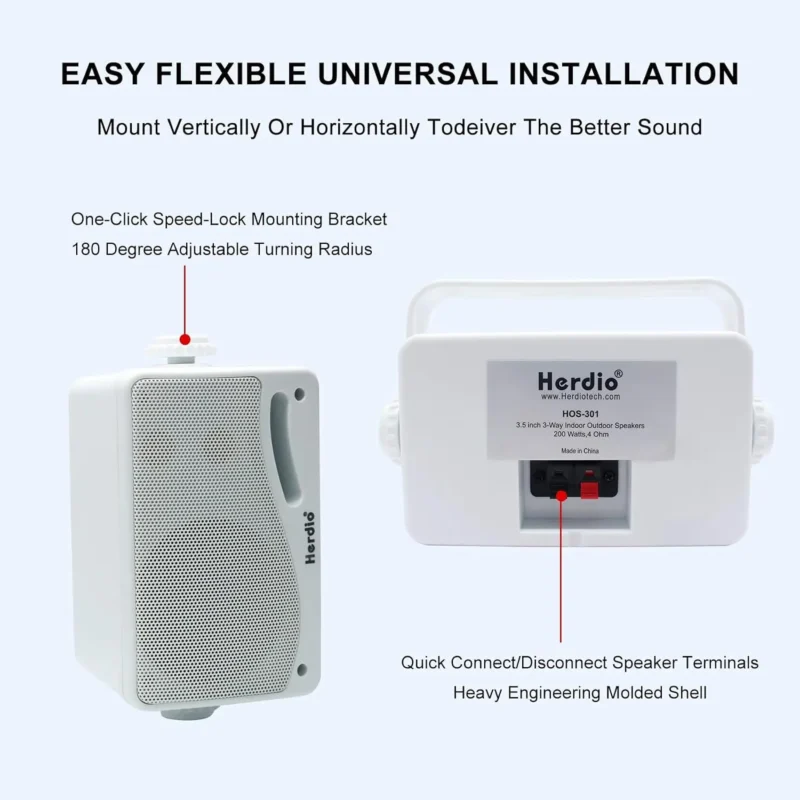 outdoor mountable speaker