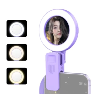 ring light and mirror