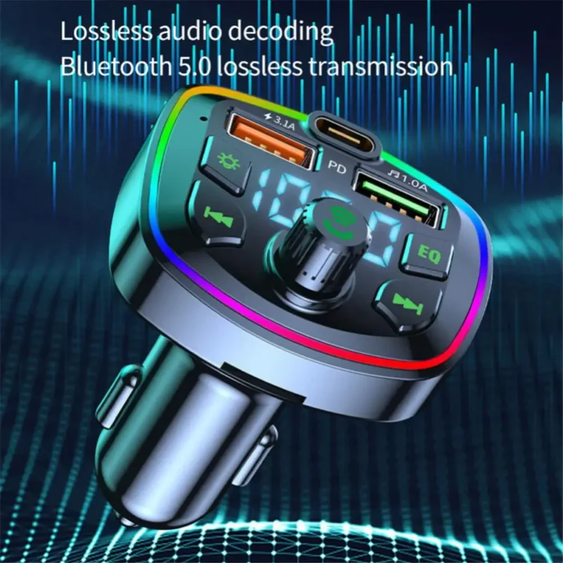 car fm transmitter with bluetooth