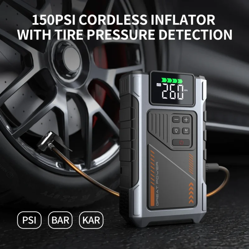 portable car jump starter air compressor