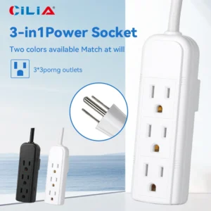 three outlet power strip