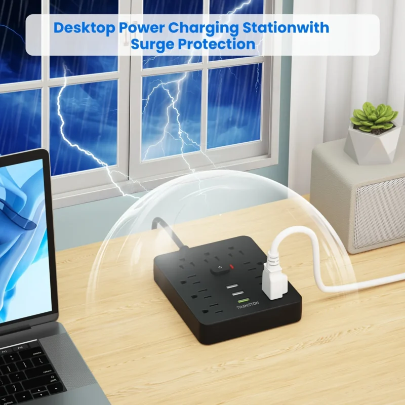 surge protector with long cord