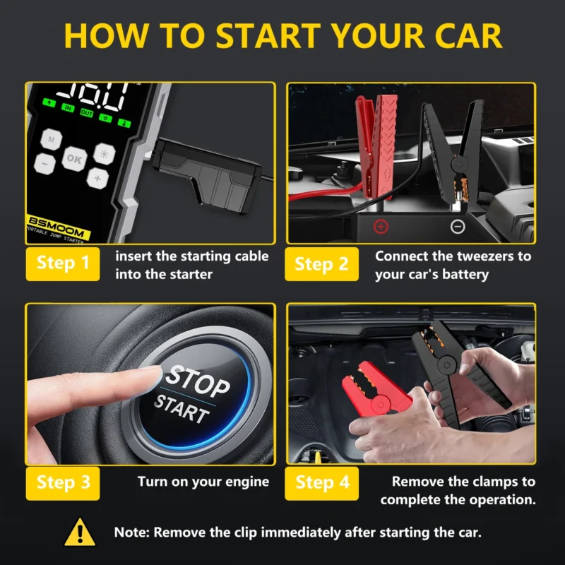 car jump starter and battery charger