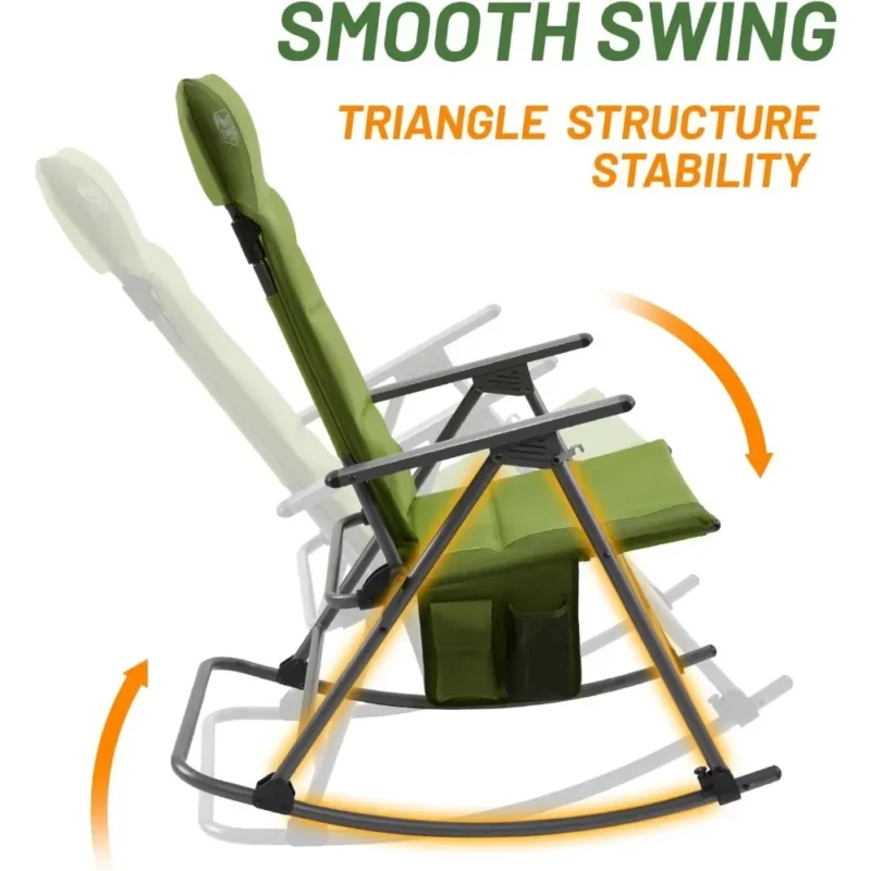 folding camping rocking chair