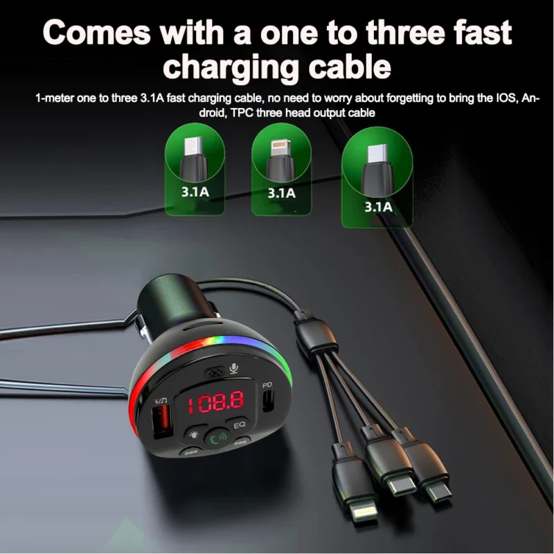 fm radio with bluetooth transmitter