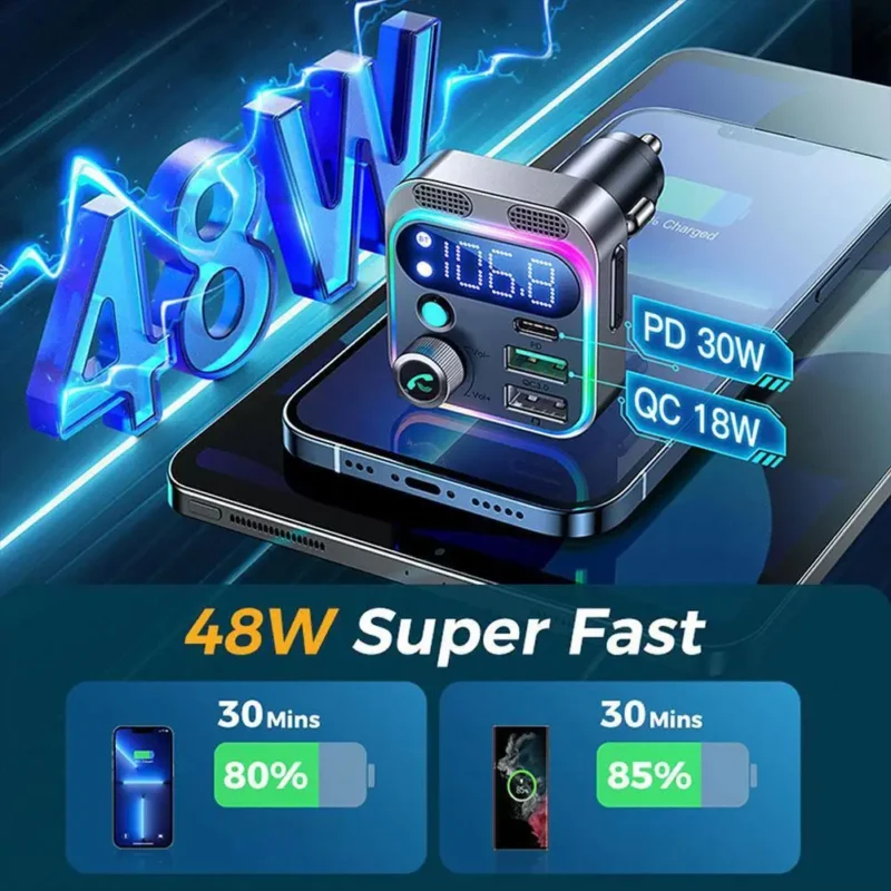 usb fm transmitter bluetooth